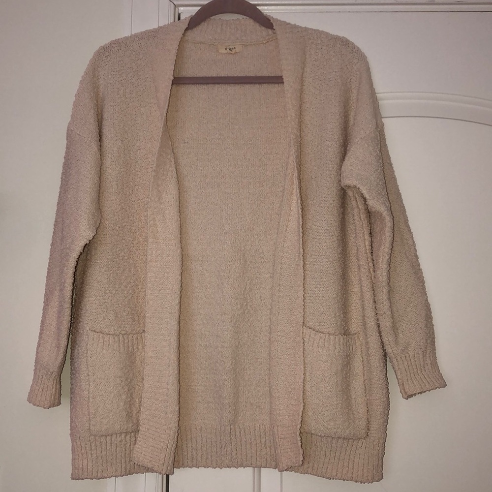 Tan cardigan